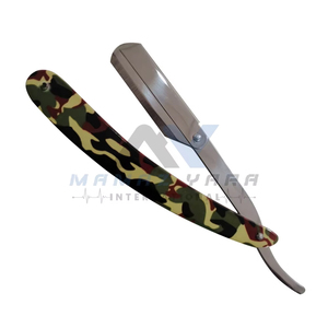 Manual Single Blade Stainless Steel Swing Lock Style Barber <b>Razor</b> Exposed Blade Straight Edge Shavette for <b>Mens</b> Grooming Profess - Product Image 3