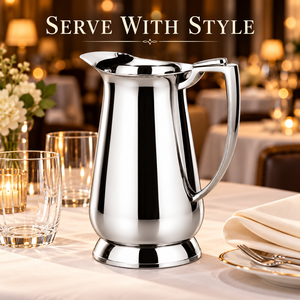 Carafe à eau en acier inoxydable, pichet à thé glacé avec couvercle anti-glace résistant à la chaleur pour la maison, le restaurant et les fêtes - Product Image 6