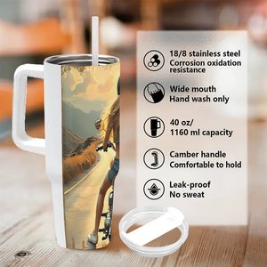 Gobelet isotherme personnalisé de 40 oz, cadeau d'entreprise pour les invités, mug de voyage en acier inoxydable - Product Image 5