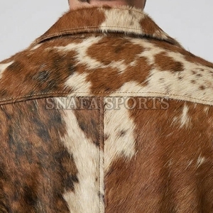 Chaqueta de Cuero Genuino para Mujer, Hecha con Piel de Vaca, Chaquetas de Cuero Vacuno 100% de Alta Calidad para Hombre - Product Image 5
