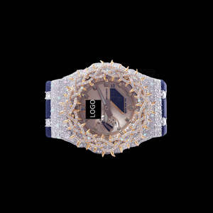 Best Quality Custom Logo Moissanite Diamond <b>Watch</b> Hip Hop Iced Luxury Wristwatch <b>for</b> Wholesale Available At Competitive Price - Product Image 2