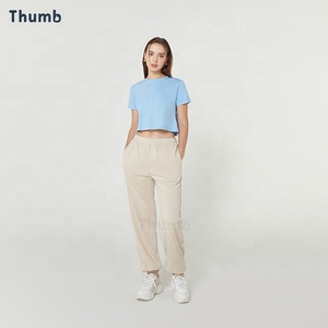 Áo Crop Top Nữ Thời Trang 2022 Dành Cho Thăng Hoa Trống Hoặc Tùy Chỉnh Logo 100% Áo Thun Polyester Sản Xuất Tại Thái Lan - Product Image 4