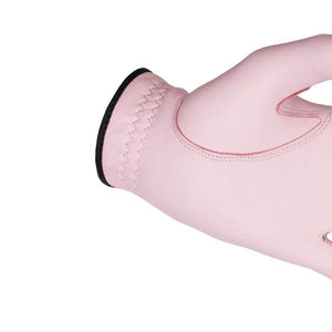 Gants de golf Pyrotect en cuir véritable à doigts entiers, avec sangle de poignet réglable, antidérapants, respirants, légers, motif à pois, unisexe - Product Image 3