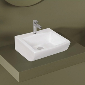 Lavabo Rectangular de Pared para Baño, Diseño Minimalista, Superficie Lisa, Blanco, 5 Años de Garantía, Logotipo Impreso con Láser - Product Image 3