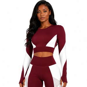 Women's Workout Yoga Set Seamless Gym Wear High Stretch Sports Bra And Leggings Wholesale Activewear Supplier OEM - Product Image 4