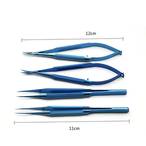 Juego de Instrumentos para Cataratas Paco: Pinzas y Portaagujas (Juego de Cuatro Piezas) - Instrumentos Microquirúrgicos - Product Image 4