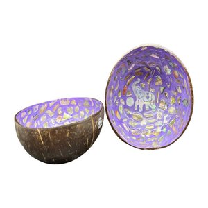 Meilleur prix bols en coquille de noix de coco faits à la main modèle rond écologique naturel utilisation commerciale du Vietnam - Product Image 5
