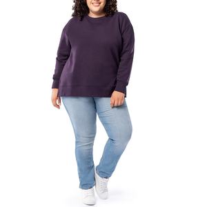 Sweat-shirt à col rond pour femmes personnalisé de haute qualité personnalisé imprimé en 3D sweat-shirt personnalisé uni utilise des femmes sublimées - Product Image 1