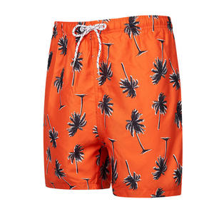 Hot Sale Custom Solid <b>Men's</b> Swim Shorts Quick Dry Eco-Friendly Beach <b>Trunks</b> with Front Logo Drawstring OEM Available All Sizes - Product Image 5
