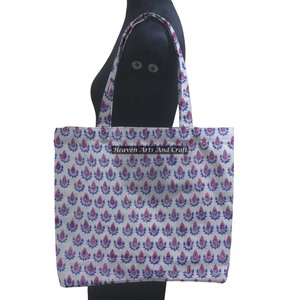 Vente en gros de sacs fourre-tout populaires écologiques sacs à bandoulière carrés en coton biologique à motifs magnifiques - Product Image 1