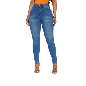 Precio al por mayor Tallaje Grande Alta Calidad Transpirable Flaco Mujeres Señoras Denim Casual Jeans Pantalones Proveedor De Bangladesh - Product Image 5