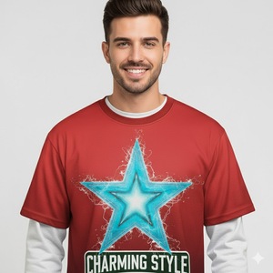 100% Cotton T-Shirts Long Sleeve Men's <b>Tshirts</b> Washed Crew Neck T-Shirt for Men Organic Jersey Crewneck Oversized mens clothes - Product Image 3