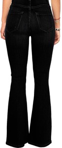<b>Boot</b> Cut Cotton Jeans for Casual Everyday Outfits Modern Streetwear Sneakers <b>Boots</b> - Product Image 5