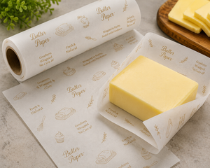Custom Printed Eco-Friendly Biodegradable Virgin Butter <b>Wrapping</b> Glassine <b>Paper</b> Single Side Coating for Food Packing - Product Image 6
