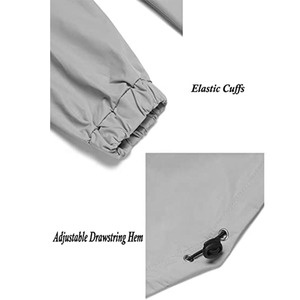 Manteau de pluie long classique personnalisé imperméable pour homme avec capuche dissimulée et trou de ventilation arrière coupe-vent - Product Image 5