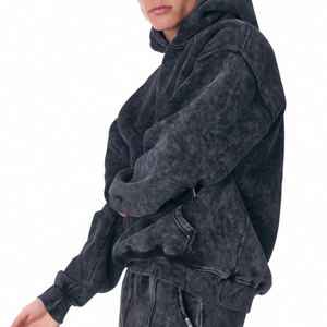 Survêtement décontracté effet délavé, tissu doux et respirant, idéal pour la salle de sport, la course à pied et les activités de plein air - Product Image 4