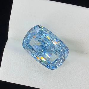 Diamante de Laboratorio de 5.00 CT, Corte Cojín, VS1 - VS2, Color Azul Intenso, Diamante Cultivado en Laboratorio, Joyería Personalizada - Product Image 2