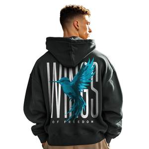 เสื้อฮู้ดดี้ผู้ชายไซส์ใหญ่ยอดนิยม แบรนด์เสื้อผ้าสั่งทำโลโก้ได้ สไตล์สตรีทแวร์สำหรับผู้ชาย ผ้าหนา เสื้อฮู้ดดี้ผู้ชายไซส์ใหญ่ - Product Image 6