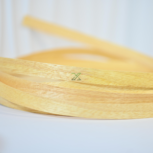 Eco Rubberwood Veneer <b>Edge</b> Banding <b>Tape</b> Natural Wood Furniture Cabinet MDF Plywood Edging Roll Qing Yang 2500mm - Product Image 1