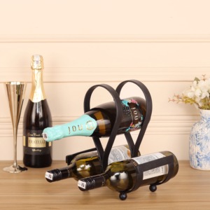 Elegante Soporte Metálico Escultural para Botellas de Vino, Decoración Contemporánea para Bar en Casa - Product Image 6