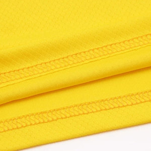 Yellow Heat-Transfer Printed Breathable 100% Polyester Basketball Jersey Set V-Neck Sleeveless Moisture Wicking Uniforms <b>for</b> - Product Image 4