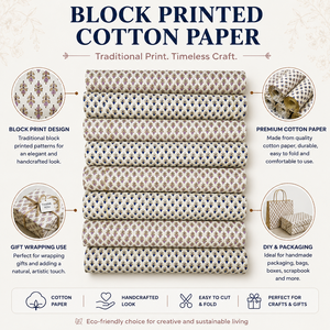 Hojas de Papel de Algodón Estampado para Envolver Regalos y Empaquetar Manualidades - Product Image 6