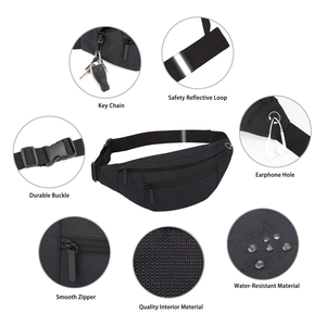 Riñonera Cruzada de Nailon de Gran Capacidad para Hombre y Mujer, con Correa Ajustable, Riñonera Deportiva con Múltiples Bolsillos - Product Image 2