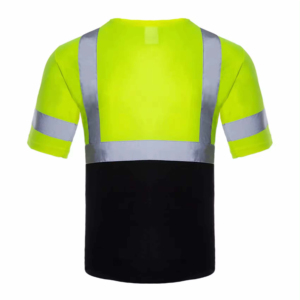 Camiseta de Trabajo de Manga Corta de Poliéster de Secado Rápido, Camiseta de Seguridad Reflectante de Alta Visibilidad con Reflectores - Product Image 4
