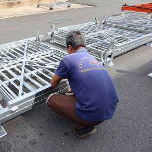 Foldable Steel <b>Pallet</b> Designed for Space Saving Storage Strong Load Support and Efficient Handling in Warehouse Operations - Product Image 6