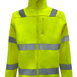 Chaqueta de Trabajo Personalizada de Alta Visibilidad, Chaqueta de Trabajo Impermeable Reflectante de Color Amarillo Fluorescente - Product Image 6
