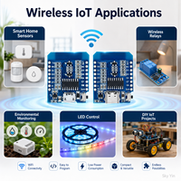 Placa de Desarrollo WiFi FYX Stock D1 Mini ESP8266 de 4MB con Micro USB y USB-C, Módulo Controlador Inalámbrico IoT para Proyectos de Hogar Inteligente y Bricolaje