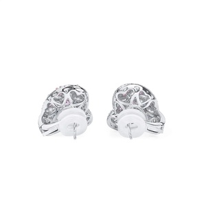 Boucles d'oreilles en diamant rose certifié en forme de cœur, or 10k 14k 18k, bijoux en diamant créé en laboratoire, qualité export, bijoux fins durables - Product Image 2