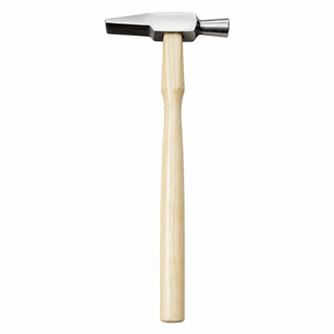 Marteau à riveter et outil de façonnage de style suisse professionnel avec manche en bois pour la fabrication de bijoux et l'artisanat - Product Image 1