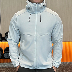 2026 New Arrivals Outdoor Plain Custom Logo Front 100% Cotton <b>Stand</b> Hooded Winter Adjustable Sleeve Puffer Jacket Plus Size Men - Product Image 2