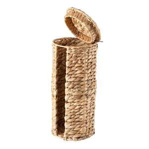 Porte-papier toilette élancé en jacinthe d'eau, panier tressé haut et durable, organisateur de rouleaux de salle de bain en fibre naturelle, vente en gros pour hôtels - Product Image 1