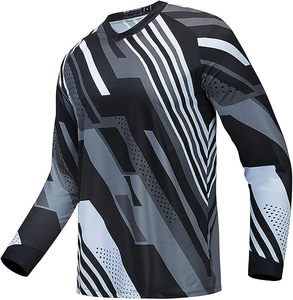 Maillot de cyclisme pour hommes, taille plus, coupe-vent, respirant, séchage rapide, manches longues, pour l'extérieur, automne - Product Image 5