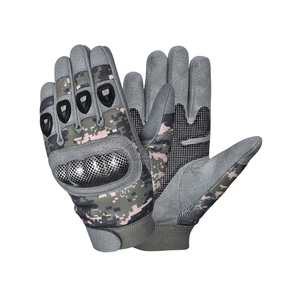Guantes Tácticos de Camuflaje al por Mayor, Guantes de Campo Resistentes a Cortes con Nudillos Reforzados, Guantes de Cuero para Caza al Aire Libre con Logotipo Personalizado OEM - Product Image 1