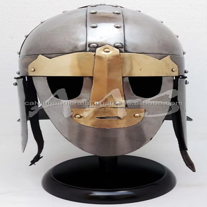 Casco de Caballero Medieval CH, Plateado, Hecho a Mano, Latón Pulido, Reproducción Coleccionable, El Mejor Regalo de Halloween CHMH30009 - Product Image 6