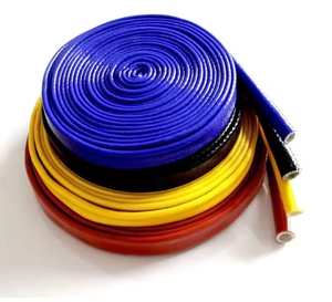 Funda de silicona trenzada de fibra de vidrio resistente al fuego - Product Image 2