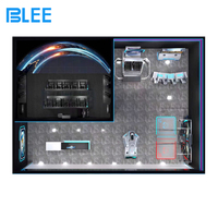 Juegos de Realidad Virtual Multijugador, Simulador de Vuelo 9D, Máquinas de Carreras y Tiro, Cabina con Luces LED de Neón, BLEE