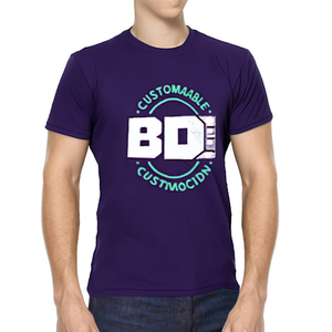 Camiseta Deportiva Extra Grande de Alta Calidad, Personalizable, de Algodón, para Hombre, Estilo Urbano, Multicolor, Tallas Grandes, Logotipo Frontal Personalizable, Diseño BD - Product Image 3