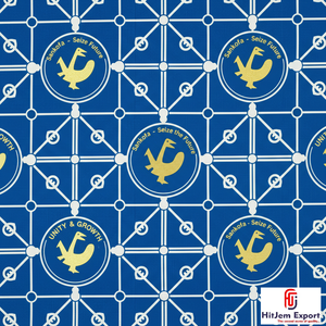 Tissu en coton nigérian imprimé wax africain personnalisé pour la couture de mode africaine, les tenues de cérémonie et la décoration intérieure - Product Image 4