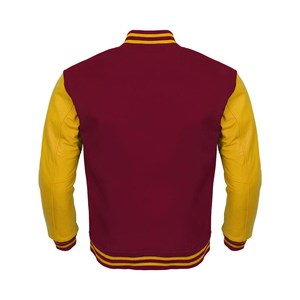 Blouson d'hiver vintage unisexe en laine et cuir patchwork imperméable - Product Image 2