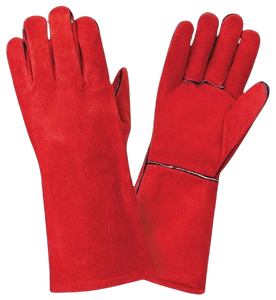 ถุงมือเชื่อมหนังวัวแท้แบบหนา ทนไฟ สำหรับงานอุตสาหกรรม ป้องกันมือ - Product Image 2