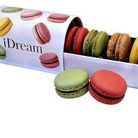 Nouvelle Boîte Cadeau Macaron de Luxe Imperméable avec Lamination Mate, Gaufrage, Conception Anti-Écrasement, Logo Doré et Fermeture Magnétique pour Marques