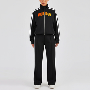 Survêtement femme en coton bambou premium, tissu ultra doux et durable, collection Europe, fermeture éclair personnalisée. - Product Image 1