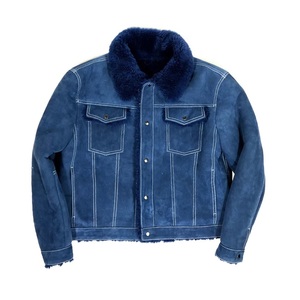 <b>Men's</b> <b>Flying</b> Aviator Style B3 Bomber <b>Jacket</b> Sheepskin Leather with Warm Fur Eco-Friendly Casual Biker Jeans OEM Fashion <b>Jacket</b> - Product Image 2
