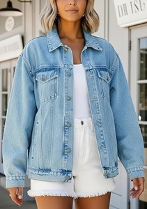 Veste en jean pour homme en gros, bleu clair, vintage, délavée, effet usé, fabricant de vêtements personnalisés - Product Image 6