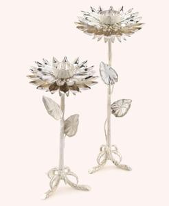 Portavelas de metal con forma de girasol, forma redonda, resistente al calor, decoración del hogar - Product Image 1