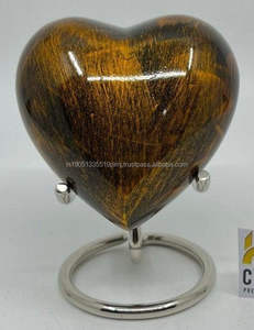 Vente en gros de mini urne souvenir en bois en forme de cœur personnalisée pour les cendres de chat ou de chien - Product Image 3